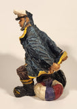 Ship Captain 5 3/8" Resin Bottle Holder Figurine