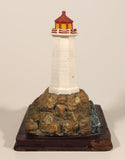 Oneida Studio's Peggy's Cove Nova Scotia Canada Lighthouse 6 3/4" Resin Ornament on Wood Base