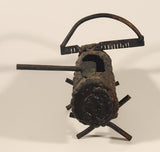 Antique Saw and Axe Hollowed Tree Log Welded Steel Metal Ashtray