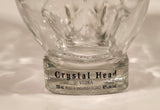 Crystal Head Vodka Skull Shaped 750 mL 7 1/4" Glass Bottle with Ceramic Cork Lid