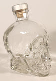 Crystal Head Vodka Skull Shaped 750 mL 7 1/4" Glass Bottle with Ceramic Cork Lid