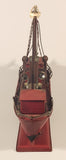 American Flagged Steamship Freighter Tugboat 12 1/2" Tin Metal Boat Model