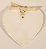 HMK Hallmark Love Heart Porcelain Hanging Ornament