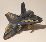 Rare Vintage 1981 Mego Eagle Force V.T.O.L. VTOL Fighter Jet 11 1/2" Long Blue Plastic Air Plane with 1 Missile