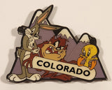 Rare 2000 Pinnacle Designs Warner Bros. Looney Tunes Bugs Bunny Taz Tweety Bird Colorado Metal Fridge Magnet