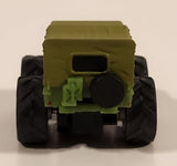 Asahi Wonda Four Wheel Willys MB Jeep Army Green Pull Back Miniature Plastic Toy Car Vehicle