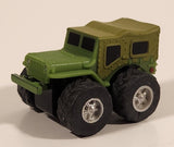 Asahi Wonda Four Wheel Willys MB Jeep Army Green Pull Back Miniature Plastic Toy Car Vehicle