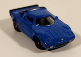 Suntory Coffee Boss Lancia Stratos Blue Miniature Plastic Toy Car Vehicle
