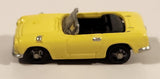 Asahi Wonda Famous Car Collection Honda S-800 Convertible Yellow Miniature Toy Car Vehicle