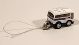 Kokusai Kogyo Bus Miniature Pull Back Toy Car Vehicle with Clip Hanger
