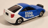 Rare 1999 Tomy Tomica No. 96 Toyota Celica Esso Ultraflo White and Blue 1/60 Scale Die Cast Toy Car Vehicle