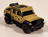 2022 Matchbox Jurassic World Dominion Jeep Gladiator Tan Die Cast Toy Car Vehicle