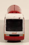 1995 Tomy No. 37 Coca Cola Coke Can Shaped Delivery Truck Red and White Die Cast Toy Car Vehicle with Opening Side Doors