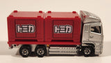 2017 Tomy Tomica No. 85 Mitsubishi Fuso Super Great Semi Truck Red Die Cast Toy Car Vehicle