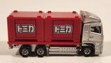 2017 Tomy Tomica No. 85 Mitsubishi Fuso Super Great Semi Truck Red Die Cast Toy Car Vehicle