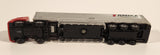 2009 Tomy Tomica No. 77 Hino Profia Transport Semi Truck and Trailer Red and Silver Die Cast Toy Car Vehicle