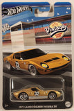 2024 Hot Wheels Vintage Racing Club 1971 Lamborghini Miura SV Gold Die Cast Toy Car Vehicle New in Package