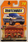 2000 Matchbox On Tour London Bus Red Die Cast Toy Car Vehicle New in Package