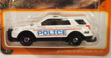 2023 Matchbox MBX Off-Road 2016 Ford Interceptor Utility No. 822 Police White Die Cast Toy Car Vehicle New in Package