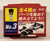 Asahi Soft Drinks Super H2O No. 3 B-A-R Honda 007 Takuma Sato Miniature Model Kit Toy Race Car Vehicle Part New in Package