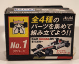 Asahi Soft Drinks Super H2O No. 1 B-A-R Honda 007 Takuma Sato Miniature Model Kit Toy Race Car Vehicle Part New in Package