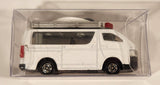 2018 Tomy Tomica No. 113 Toyota Hiace Communication Satellite Car White 1/64 Scale Die Cast Toy Car Vehicle