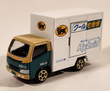 Tomica Hybrid Kuroneko Yamato Transport Truck M8010 Green Tan White Die Cast Toy Car Vehicle with Opening Rear and Side Door New in Box