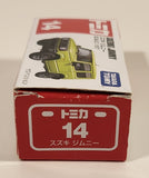 2018 Takara Tomy Tomica No. 14 Suzuki Jimny Green 1/57 Scale Die Cast Toy Car Vehicle New in Box