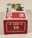 2018 Takara Tomy Tomica No. 14 Suzuki Jimny Green 1/57 Scale Die Cast Toy Car Vehicle New in Box