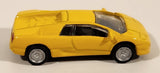 Kyosho Lamborghini Diablo Yellow Miniature 1/100 Scale Die Cast Toy Car Vehicle New in Package