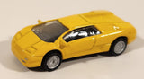 Kyosho Lamborghini Diablo Yellow Miniature 1/100 Scale Die Cast Toy Car Vehicle New in Package