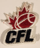 CFL Canadian Football League Logo Emblem 1 1/8" x 1 1/2" Embroidered Fabric Patch Badge