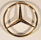 Mercedes-Benz 4 1/2" Gold Tone Emblem Badge