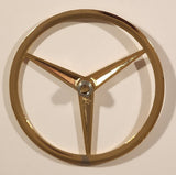 Mercedes-Benz 4 1/2" Gold Tone Emblem Badge