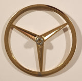Mercedes-Benz 4 1/2" Gold Tone Emblem Badge