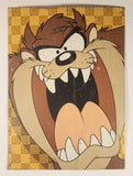 1997 Crystal Art Warner Bros. Looney Tunes Taz Tasmanian Devil 12 1/2" x 17 1/4" Tin Metal Sign Made in The U.S.A.