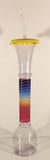 Slurpee Reusable 17 1/2" Tall Clear Plastic Drinking Cup with Lid and Straw