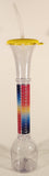 Slurpee Reusable 17 1/2" Tall Clear Plastic Drinking Cup with Lid and Straw