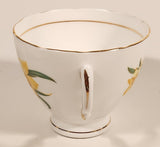 Vintage Royal Vale Bone China Daffodil Yellow Flowers Tea Cup & Saucer Set