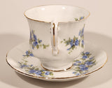 Vintage Paragon English Flowers Aubretia Blue Flowers Tea Cup & Saucer Set
