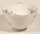 Vintage Roslyn Fine Bone China England Sweet Romance Pink Flowers Tea Cup & Saucer Set