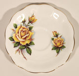 Vintage Royal Albert Bone China Sweetheart Roses Series of Six "Rosemary" Yellow Flowers Tea Cup & Saucer Set