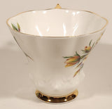 Vintage Royal Albert Bone China Sweetheart Roses Series of Six "Rosemary" Yellow Flowers Tea Cup & Saucer Set