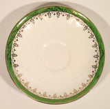 Vintage Alfred Meakin England "Pride-Of-Erin" Green and Gold Trimmed Tea Cup & Saucer Set