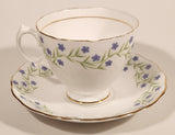 Vintage Royal Vale Bone China Violet Purple Flowers Tea Cup & Saucer Set