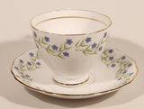 Vintage Royal Vale Bone China Violet Purple Flowers Tea Cup & Saucer Set