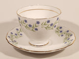 Vintage Royal Vale Bone China Violet Purple Flowers Tea Cup & Saucer Set