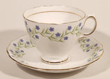 Vintage Royal Vale Bone China Violet Purple Flowers Tea Cup & Saucer Set