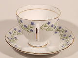 Vintage Royal Vale Bone China Violet Purple Flowers Tea Cup & Saucer Set