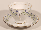 Vintage Royal Vale Bone China Violet Purple Flowers Tea Cup & Saucer Set